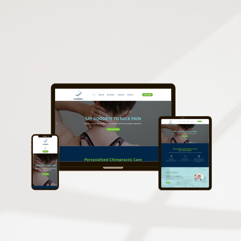 Website for health practitioners by LMS Web Design